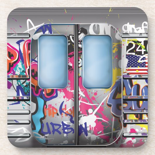 Dessous-de-verre Graffiti Subway (Devant)
