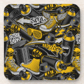 Dessous-de-verre Graffiti urbain Motif de rue (Devant)