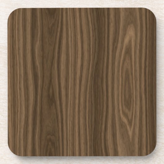 Dessous-de-verre Grain en bois foncé Brown (Devant)