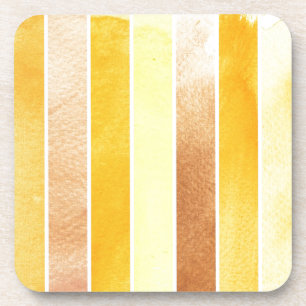 Dessous-de-verre grand arrière - plan jaune d'aquarelle - aquarell