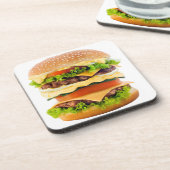 Dessous-de-verre Grand cheeseburger (Côté gauche)