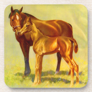 Dessous-de-verre grand cheval petite impression