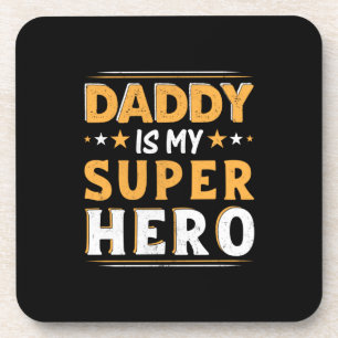 Dessous-de-verre Grand-père Cadeau Papa Est Mon Super Héros