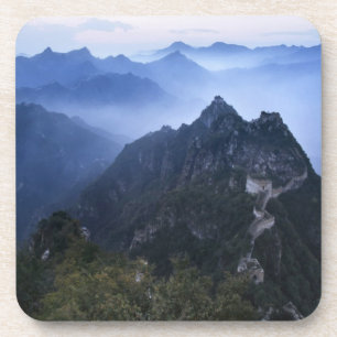 Dessous-de-verre Grande Muraille dans la brume du matin, Chine