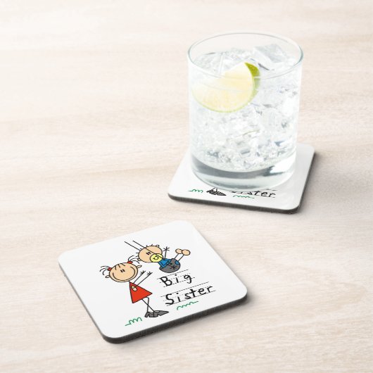 Dessous-de-verre Grande Soeur avec petits cadeaux Frère (Côté Droit)