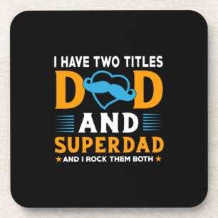 Dessous-de-verre Grandpa Gift   Dad And Super Dad