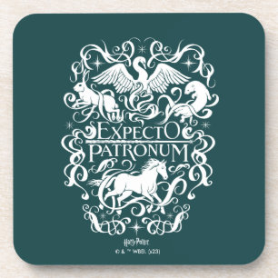 Dessous-de-verre Graphique Filigree de Patronum d'Expecto