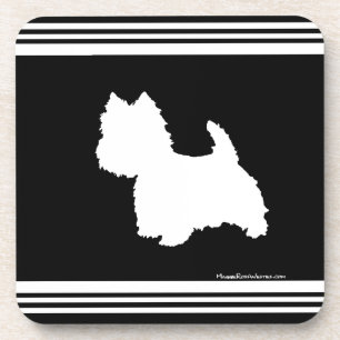 Dessous-de-verre Graphique noir