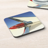 Dessous-de-verre Graphique : Plan rapproché d'aileron et de feu (Côté gauche)