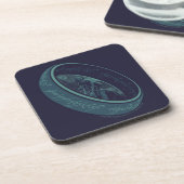 Dessous-de-verre Graphisme de L'ANNEAU UNIQUE™ GOLLUM™ (Côté gauche)