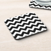 Dessous-de-verre Gras noir et blanc Chevron Zig Zag Motif (Côté gauche)