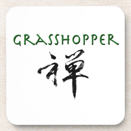 Dessous-de-verre Grasshopper avec le symbole "Zen" (Devant)