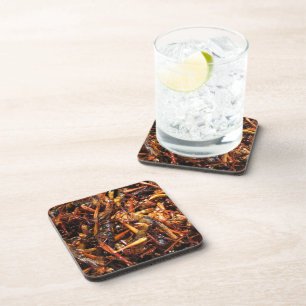 Dessous-de-verre Grasshopper frit (Takkataen Thot) Alimentation asi