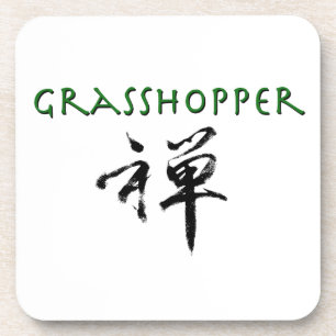 Dessous-de-verre Grasshopper with "Zen" symbol