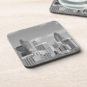 Dessous-de-verre gratte-ciel de Philly noir et blanc (Côté gauche)