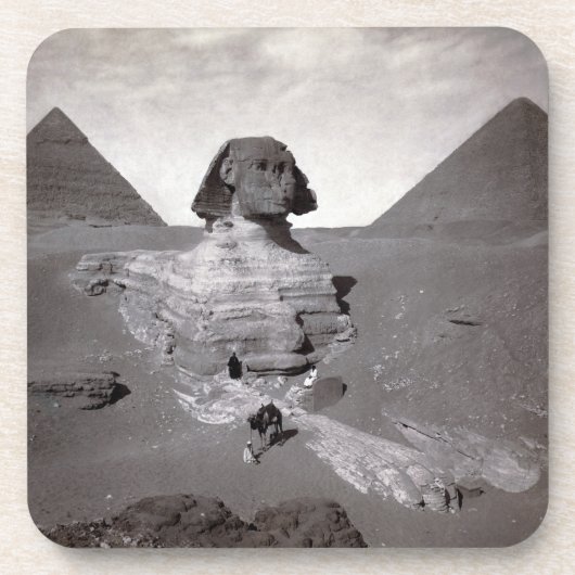 Dessous-de-verre Great Sphinx & Gizeh Pyramides Necropolis Egypte (Devant)