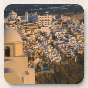 Dessous-de-verre Grèce et île grecque de Santorin ville de