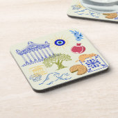 Dessous-de-verre Greece Vacation Minimalism (Côté gauche)