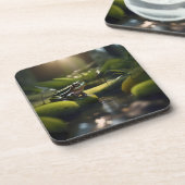 Dessous-de-verre Green Frog Forest Life, (Côté gauche)