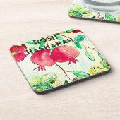 Dessous-de-verre Grenade Rosh Hashanah Fruit Shana Tova (Côté gauche)