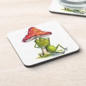 Dessous-de-verre Grenouille à couchage lunaire sous un champignon (Côté gauche)