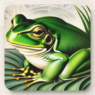 Dessous-de-verre Grenouille Art Déco