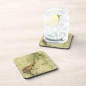 Dessous-de-verre Grenouille et libellule sur nénuphars (Côté Droit)