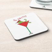 Dessous-de-verre Grenouille Pompette-tini's (Côté gauche)