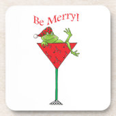 Dessous-de-verre Grenouille Pompette-tini's (Devant)