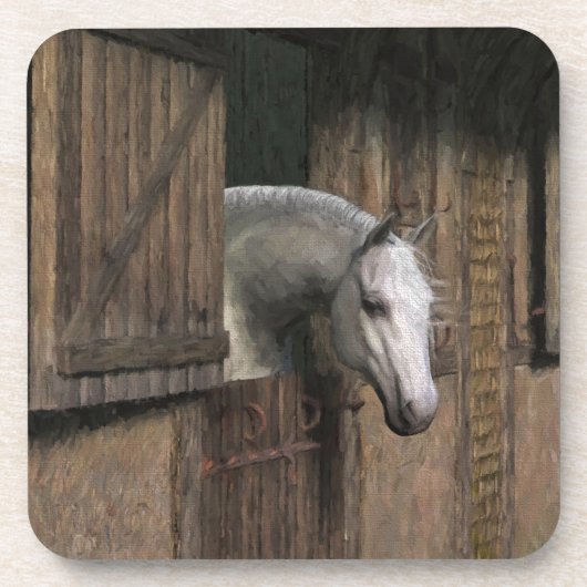 Dessous-de-verre Grey Horse (Devant)