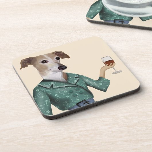 Dessous-de-verre Greyhound Wine Snob (Côté gauche)