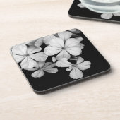 Dessous-de-verre Gros plan sur les fleurs noires et blanches (Côté gauche)