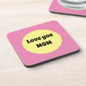 Dessous-de-verre Gros point jaune (Côté gauche)