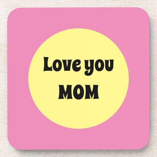 Dessous-de-verre Gros point jaune (Devant)