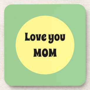 Dessous-de-verre Gros point jaune