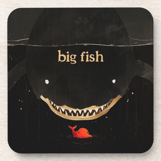 Dessous-de-verre Gros requin foncé (Devant)