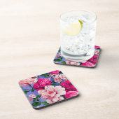 Dessous-de-verre Grosse Fleur rose rétro (Côté Droit)