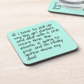 Dessous-de-verre Grosses culottes de filles turquoise (Côté gauche)