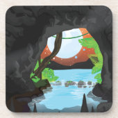 Dessous-de-verre Grotte de la forêt (Devant)