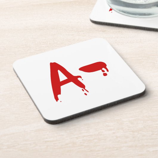 Dessous-de-verre Groupe sanguin A - Hôpital d'horreur négatif (Côté gauche)