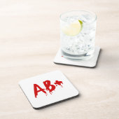 Dessous-de-verre Groupe sanguin AB+ Positif #Hôpital d'horreur (Côté Droit)