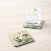 Dessous-de-verre Grues orientales au bord de l'eau (Côté Droit)