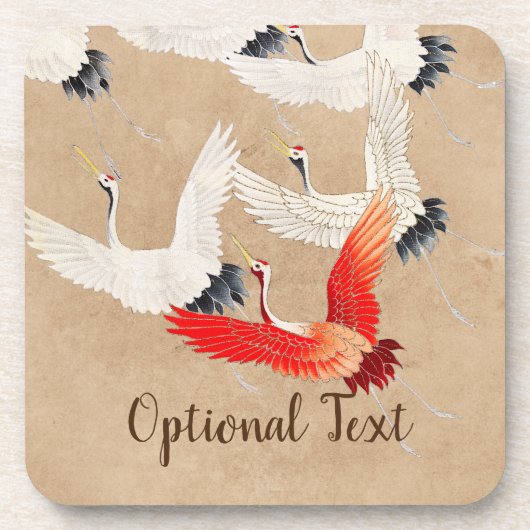 Dessous-de-verre Grues volantes japonaises (Devant)