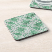 Dessous-de-verre Grungy Green Formes angulaires (Côté gauche)