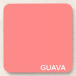 Dessous-de-verre Guava pink color name<br><div class="desc">Le rose chaud des fruits de goyave.</div>