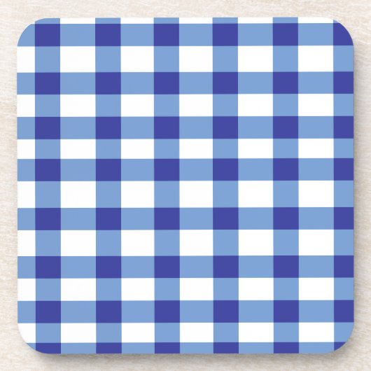 Dessous-de-verre Guingan bleu (Devant)