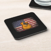 Dessous-de-verre Guitar 4th of July Venin American Flag USA - Count (Côté gauche)