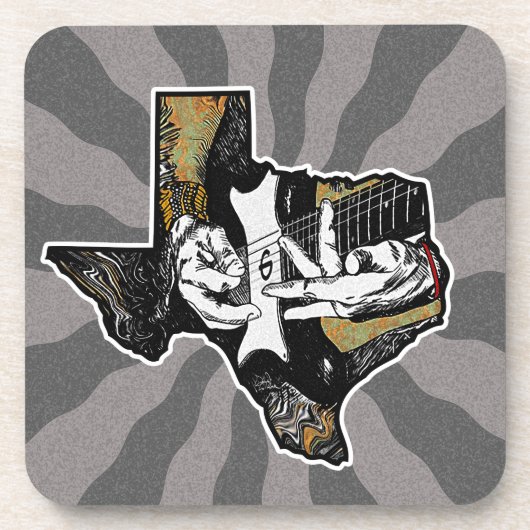 Dessous-de-verre Guitare du Texas (Devant)