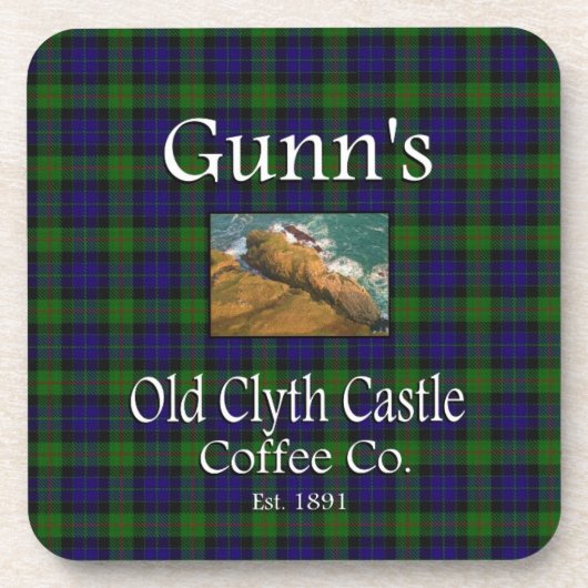 Dessous-de-verre Gunn's Old Clyth Castle Coffee Co. (Devant)