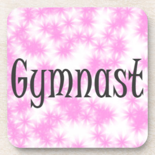 Dessous-de-verre Gymnaste Rose et Blanc